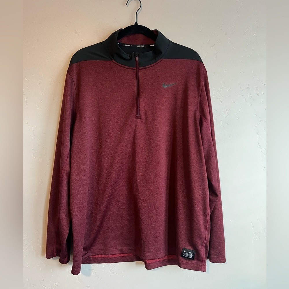 Nike Mens Golf Dri Fit Quarter Zip Pullover Jacket Size XL